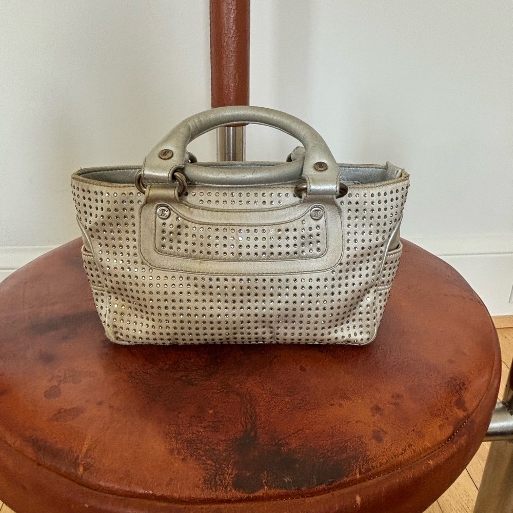 Silver Studded Handbag